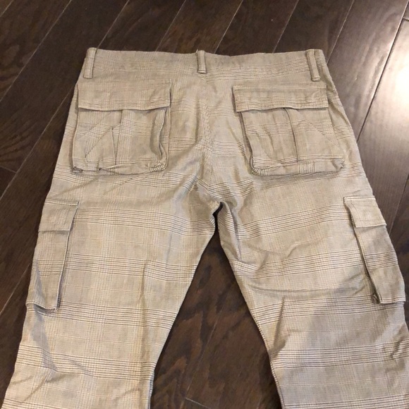 Beams Plus checkered, slim cargo pants (STEAL) - Picture 7 of 7